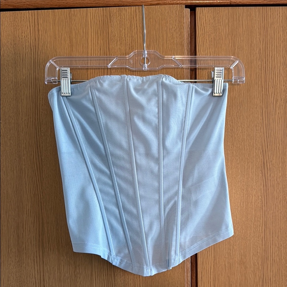 Light Blue Corset Top